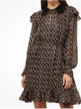 🧡 Maje Monogram M Black Dress